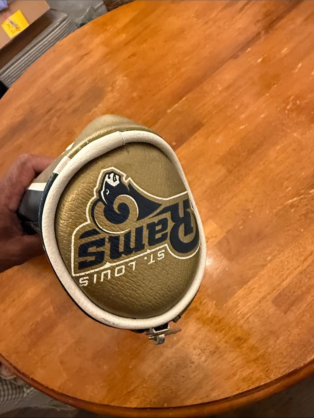 NFL St. Louis Rams Gold and Navy beverage can holder insulated
